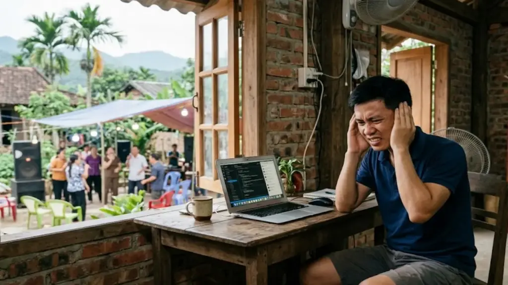 Bỏ phố về quê nhưng tôi phải đi ở trọ Nha Trang vì tiếng ồn karaoke