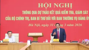 Thông qua dự thảo kết quả kiểm tra, giám sát Ban Thường vụ Đảng ủy Chính phủ