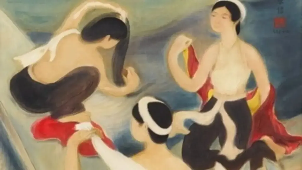 Tranh “Ba thiếu nữ tắm” của Lê Phổ bán với giá hơn 17 tỷ đồng tại Hong Kong