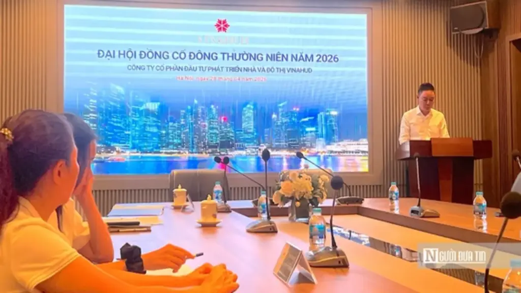 12 cổ đông tham dự, Vinahud tổ chức bất thành ĐHĐCĐ 2026
