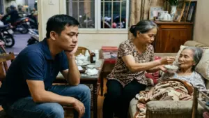 60 tuổi phải nghỉ việc lương cao để chăm mẹ già 87 tuổi