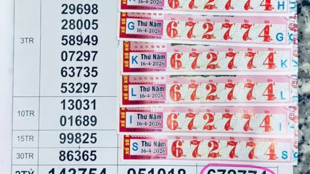7 người trúng độc đắc 16 tờ xổ số miền Nam, chia nhau 32 tỉ đồng