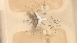 Ảnh vệ tinh 'radar, máy bay mắt thần' Mỹ trúng đòn của Iran