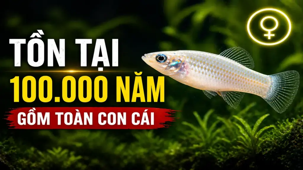 Bí mật của loài cá duy nhất toàn con cái, đã tồn tại 100.000 năm