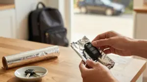 Giải mã mẹo gói chìa khóa xe ô tô vào giấy bạc để chống trộm