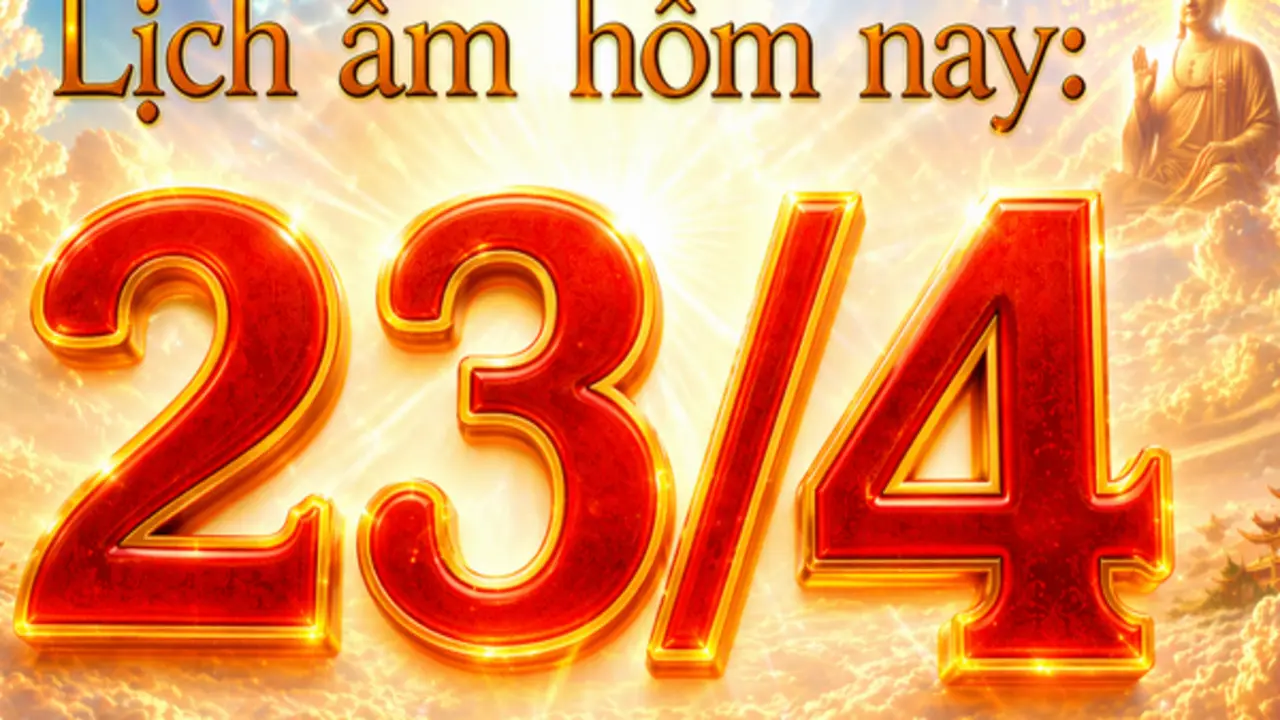 Lịch âm hôm nay: Ngày 23.4 được xem là ngày đẹp, vì sao?