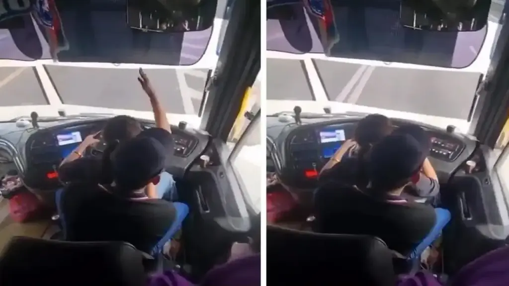 Malaysia: Video phụ nữ ngồi trong lòng tài xế xe buýt gây xôn xao mạng xã hội