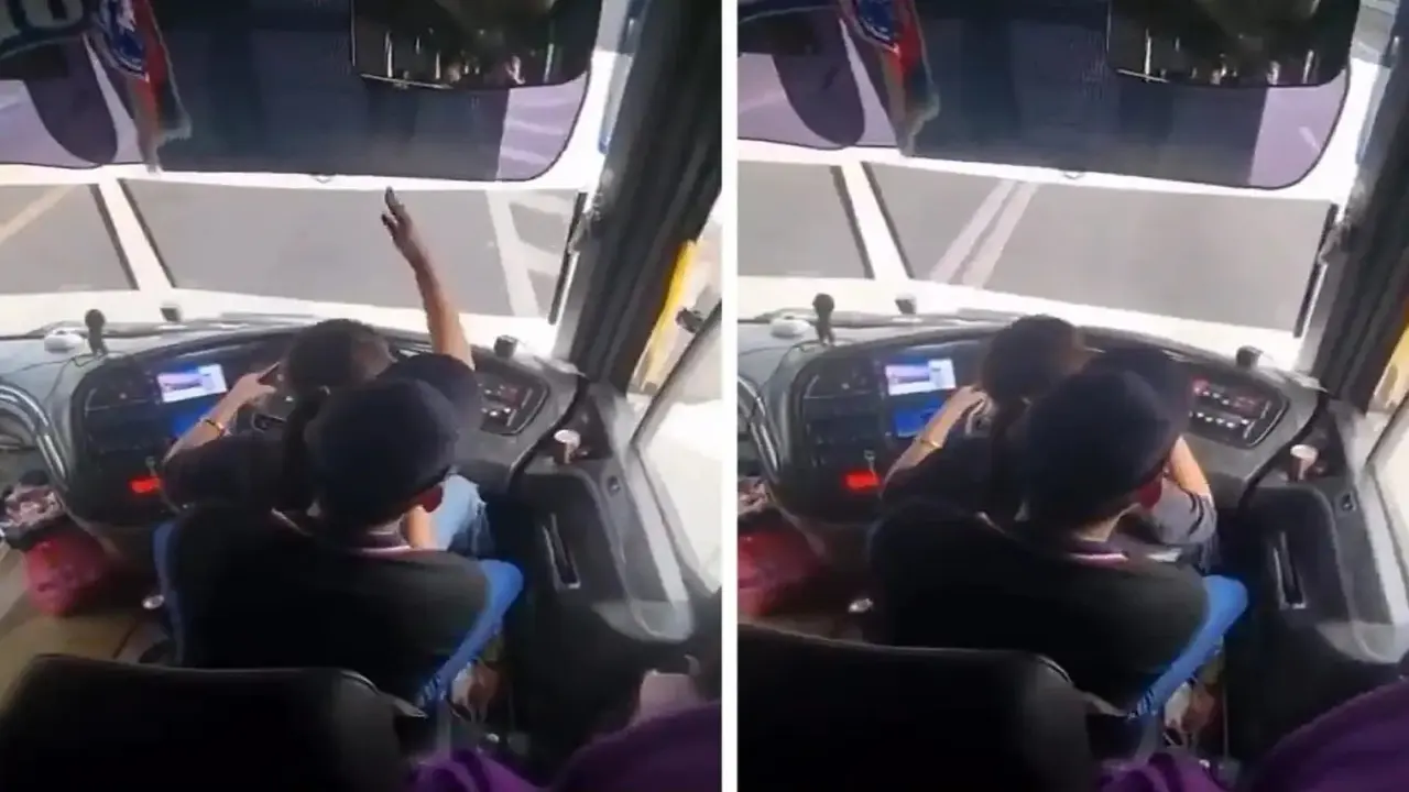 Malaysia: Video phụ nữ ngồi trong lòng tài xế xe buýt gây xôn xao mạng xã hội