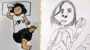 Mẹ 'hạn hán lời' khi xem những bức tranh của con