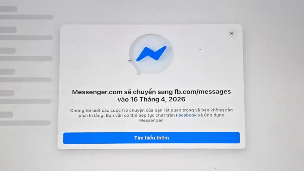 Meta thông báo đóng cửa trang Messenger.com