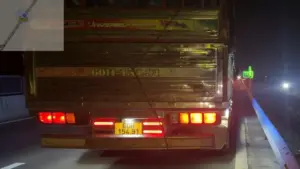 Nổ lốp, dừng xe trên cao tốc không đặt cảnh báo, tài xế bị phạt 13 triệu