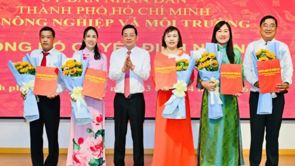 Sở NN - MT TP.HCM bổ nhiệm, luân chuyển nhiều cán bộ chủ chốt