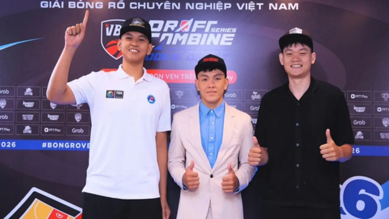 VBA Rookie Draft 2026: Lộ diện 6 tân binh 'khủng long'