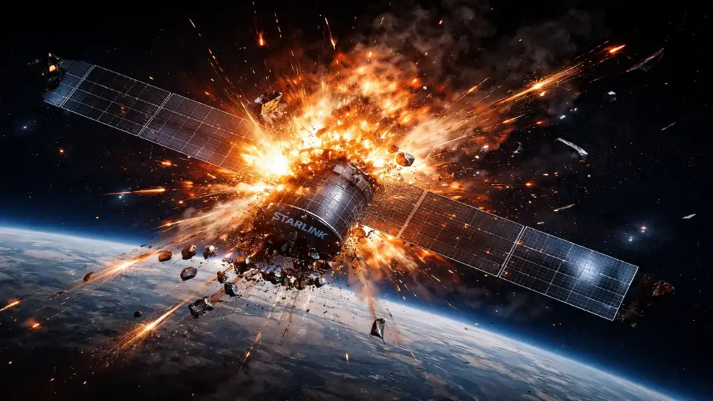 Vệ tinh Starlink phát nổ tạo nên hàng chục mảnh vỡ, có gây ra nguy hiểm?
