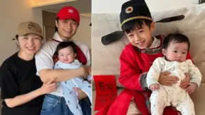 Vợ Cổ Cự Cơ gây chú ý sau sinh con ở tuổi 57