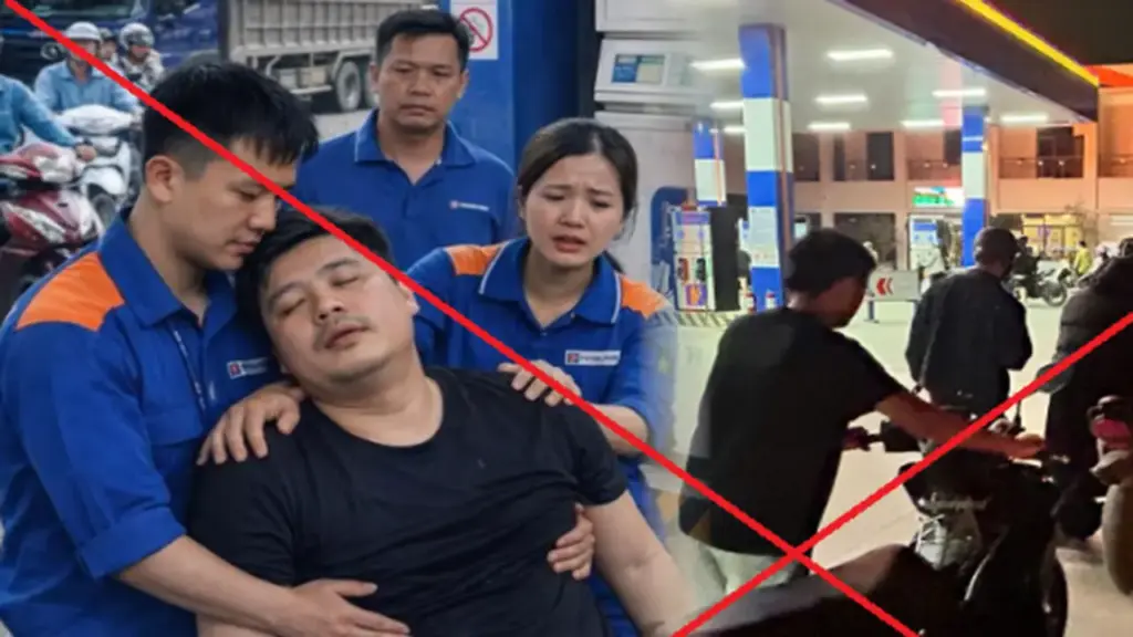 Xử lý nam thanh niên dùng AI chế ảnh người ngất xỉu tại cây xăng