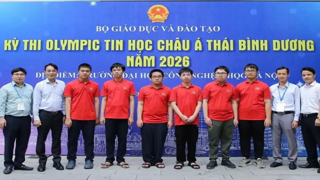 6 học sinh Việt Nam đoạt huy chương Olympic tin học châu Á Thái Bình Dương