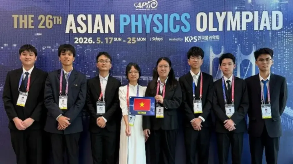 8/8 học sinh Việt Nam giành huy chương Olympic vật lý châu Á
