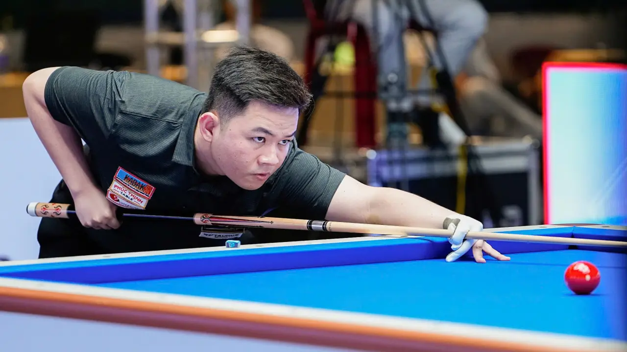 Bao Phương Vinh về nhì carom 3 băng châu Á