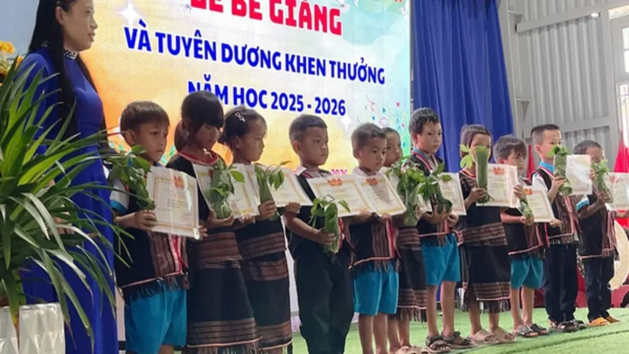 Bế giảng đặc biệt: Học sinh vùng cao Đà Nẵng nhận thưởng bằng sâm giống Ngọc Linh