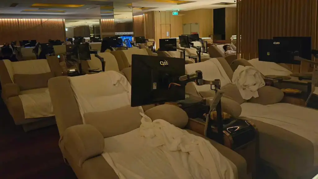 Bên trong spa cho khách ngủ qua đêm ở Trung Quốc