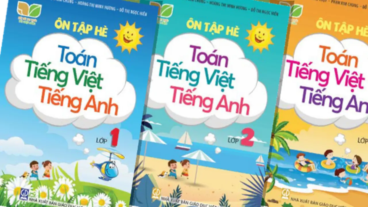 Bộ sách Ôn tập hè Toán – Tiếng Việt – Tiếng Anh dành cho học sinh Tiểu học: Đồng hành cùng học sinh duy trì nhịp học hè
