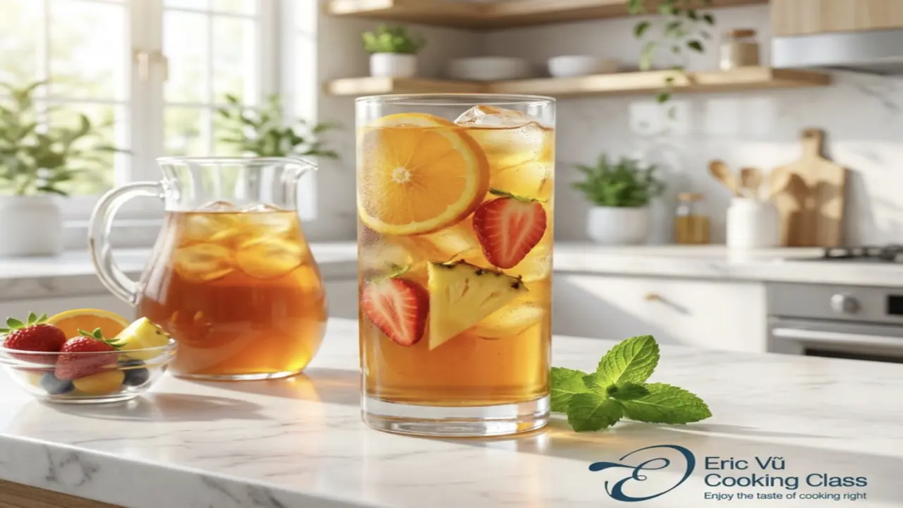 Cách pha trà trái cây ủ lạnh giải nhiệt mùa hè