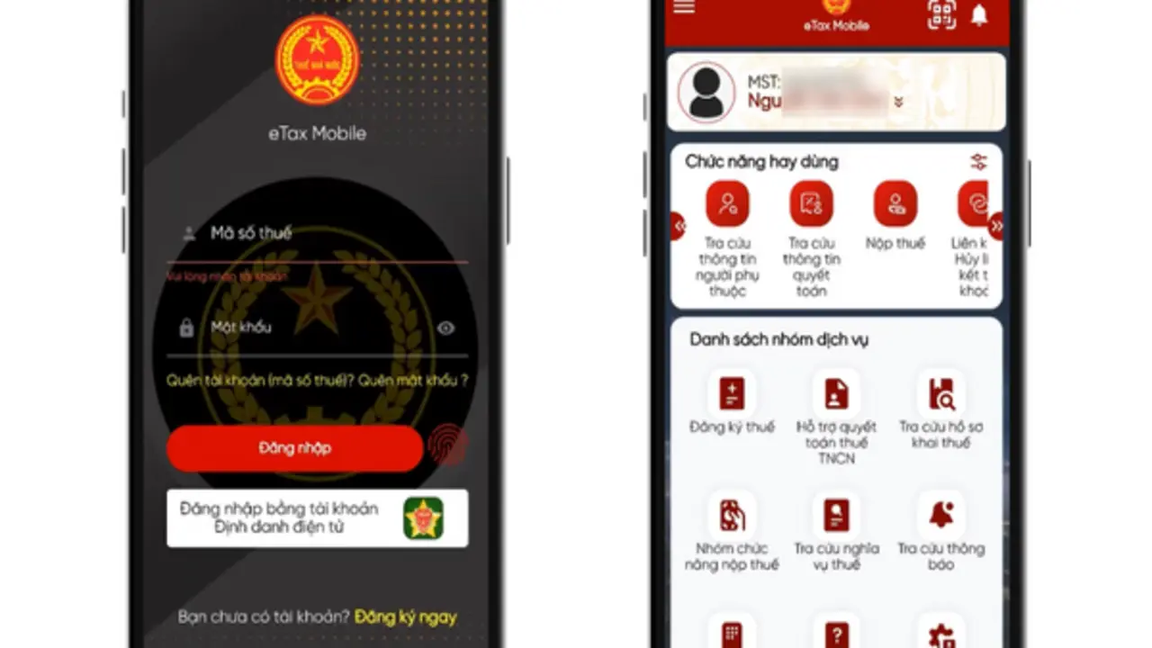 Cách xác thực sinh trắc học khi đăng ký sử dụng hóa đơn điện tử trên eTax Mobile