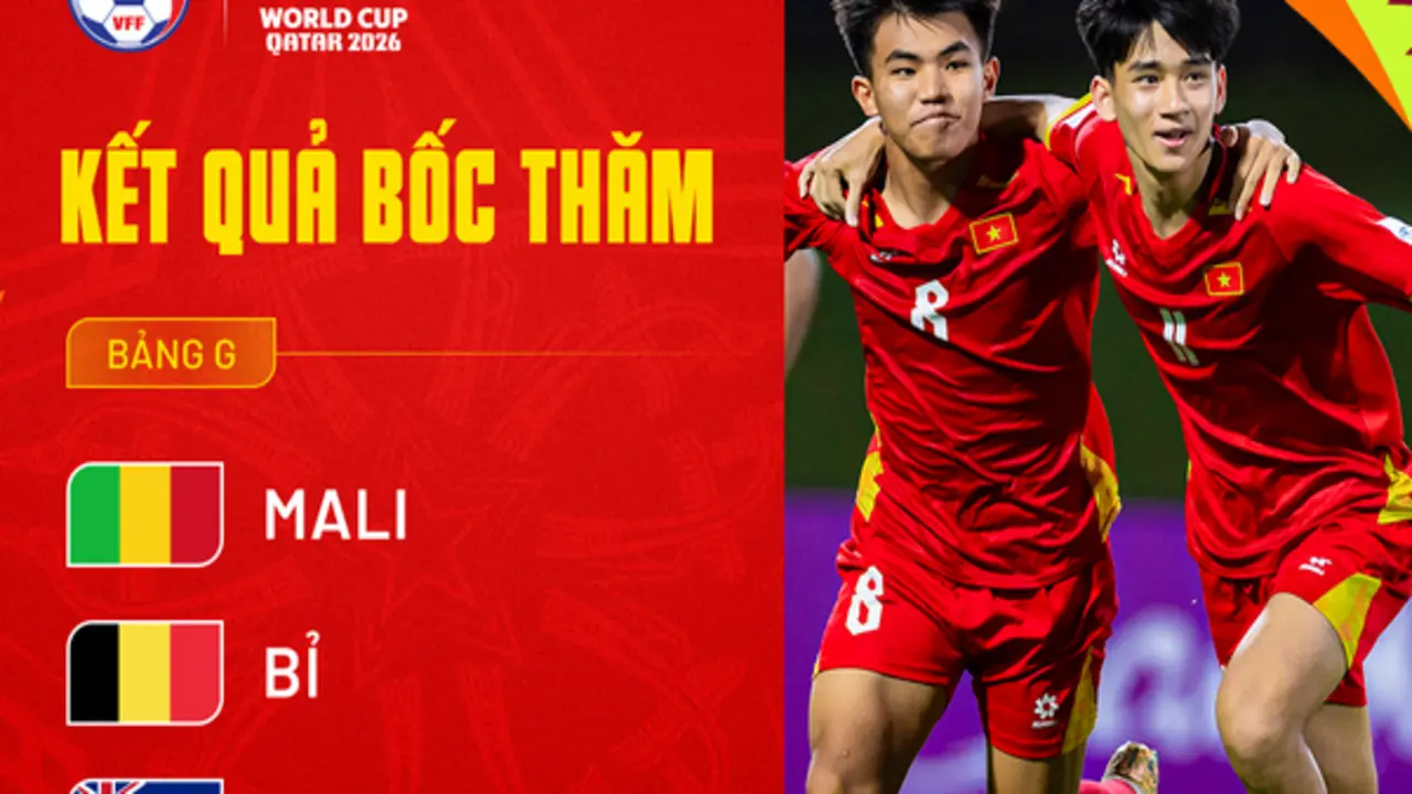 Chưa đài nào phát trực tiếp U.17 Việt Nam tại World Cup, nhận diện đối thủ Mali và New Zealand