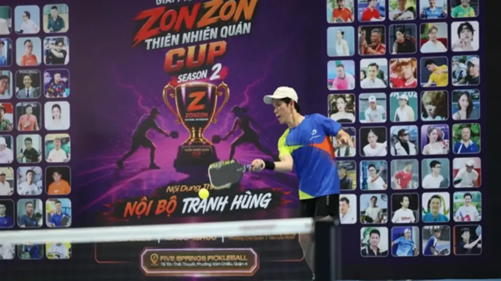 Hào hứng tranh tài giải pickleball ZonZon Cúp Thiên Nhiên 2026: Ca sĩ Minh Quân vô địch