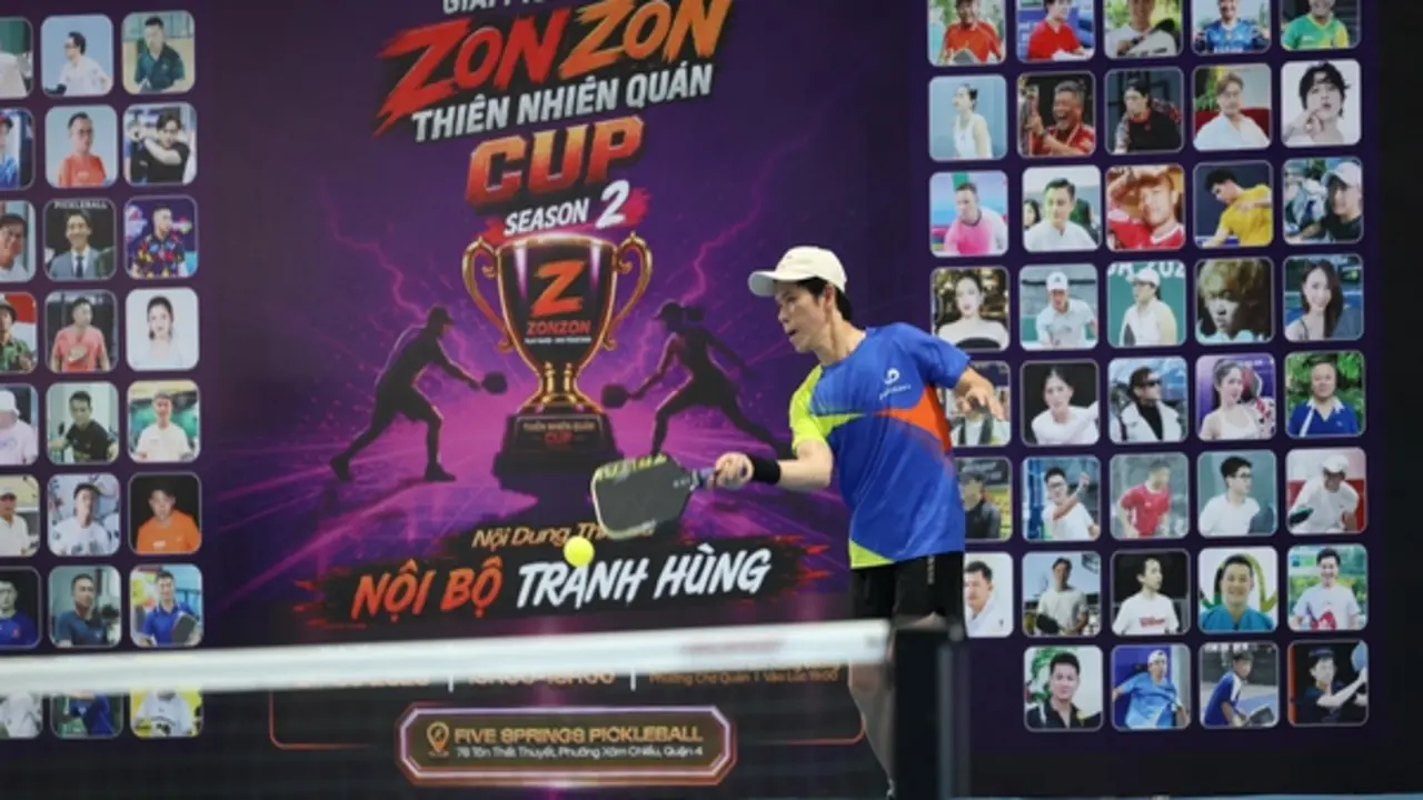 Hào hứng tranh tài giải pickleball ZonZon Cúp Thiên Nhiên 2026: Ca sĩ Minh Quân vô địch
