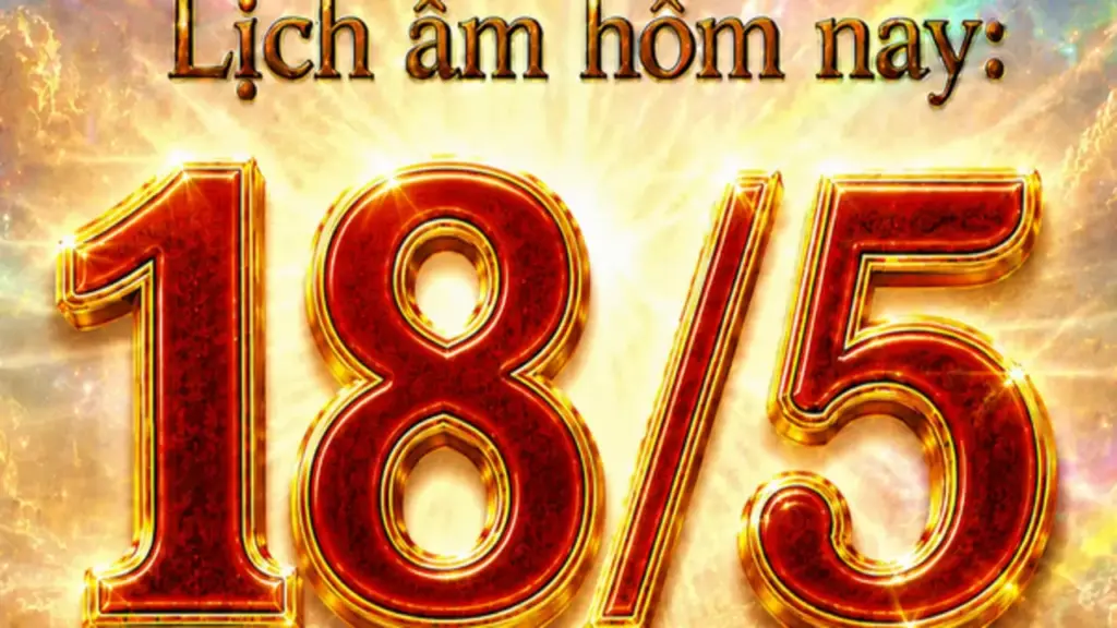 Lịch âm hôm nay: Ngày 18.5 là ngày gì đặc biệt?
