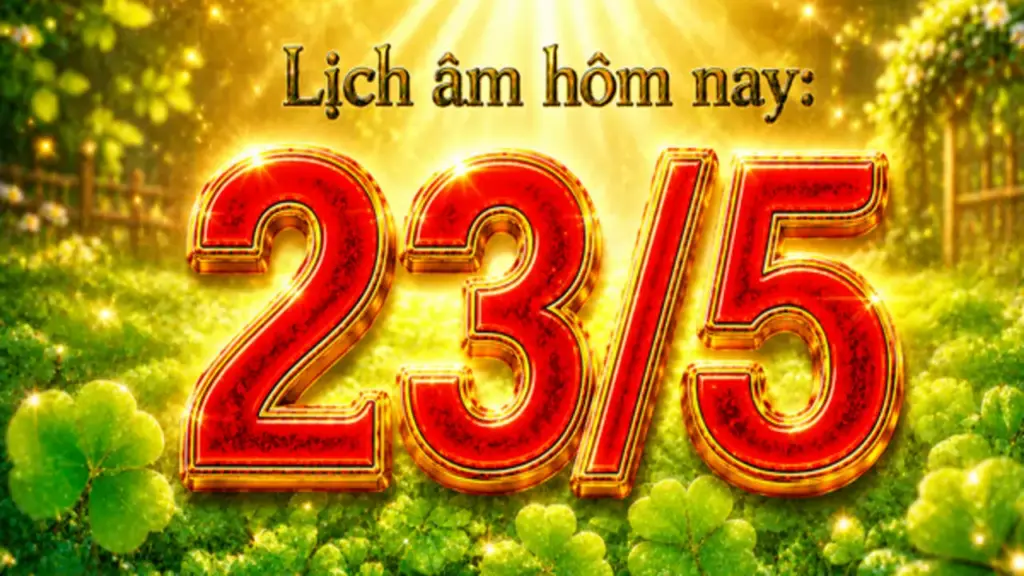 Lịch âm hôm nay: Ngày 23.5 là ngày gì mà người Việt mong may mắn gõ cửa?