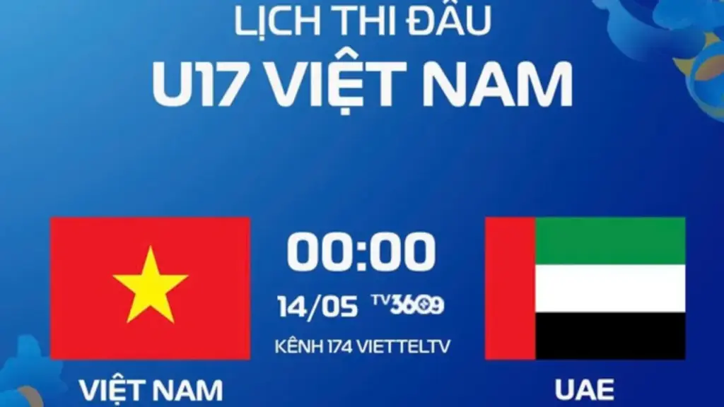 Lịch thi đấu U.17 Việt Nam - U.17 UAE mới nhất: Cổ vũ thầy trò HLV Roland trên kênh nào?