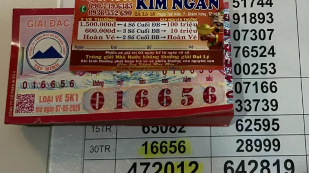 Mua 160 tờ vé số, một người ở TP.HCM trúng 4.8 tỉ đồng xổ số miền Nam