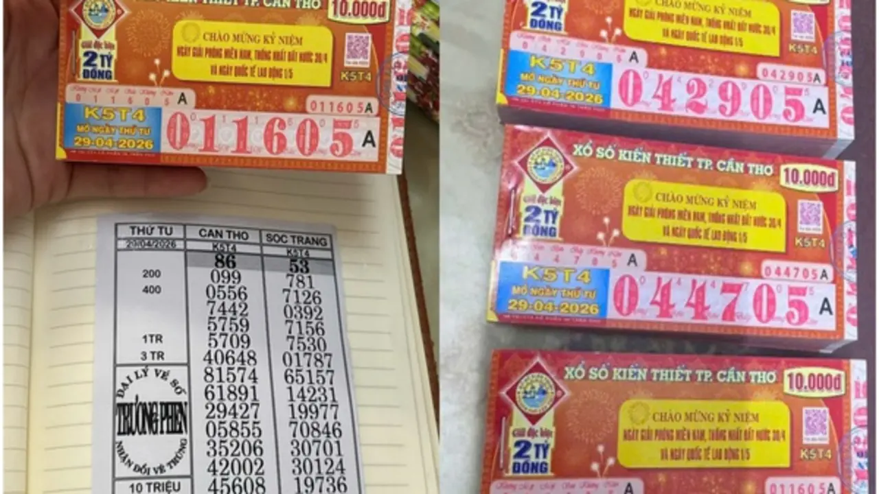 Mua vé qua điện thoại, chủ tàu cá An Giang trúng độc đắc 39,2 tỉ xổ số miền Nam