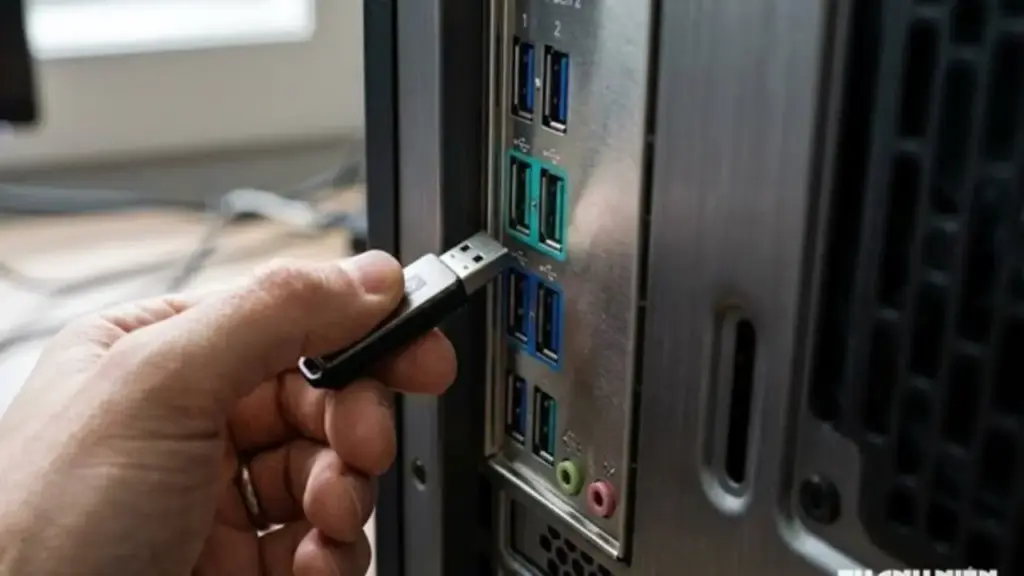 Nên cắm cổng nào khi máy tính có tới 2 cổng USB màu xanh?
