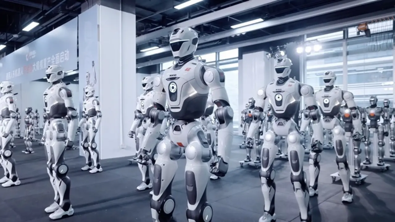 Nhà máy trung bình 15 phút sản xuất một robot hình người