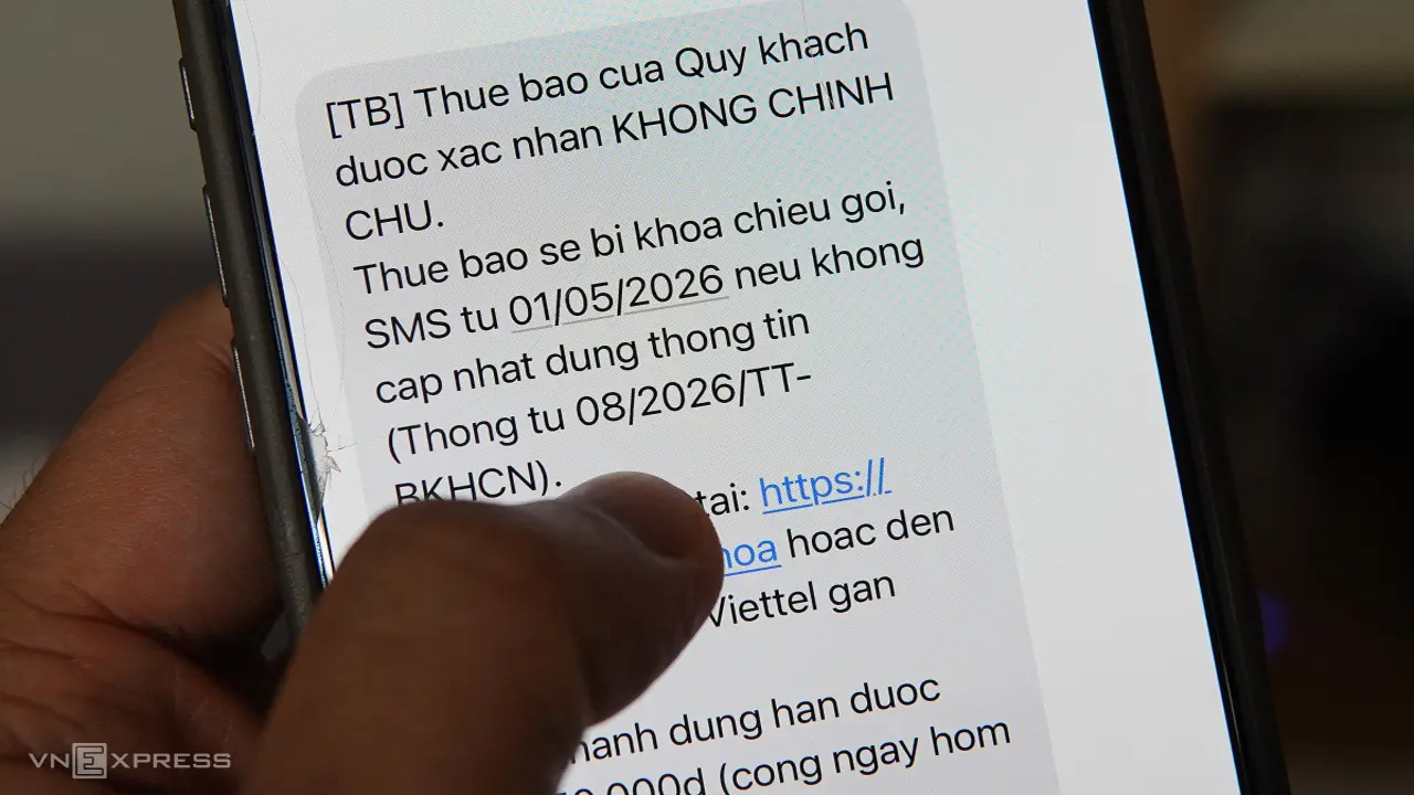 Nhiều người bắt đầu bị khóa SIM vì không xác thực