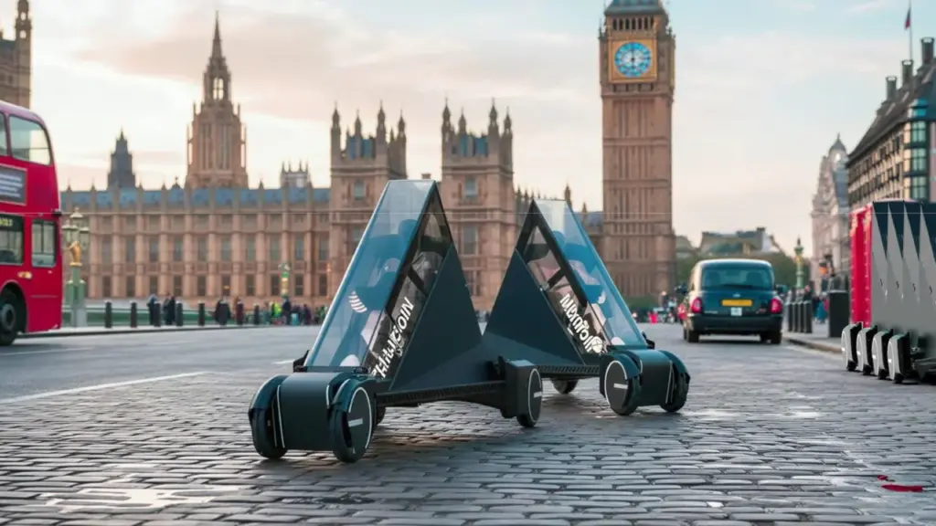 Ô tô điện mini có thể 'gập mỏng'