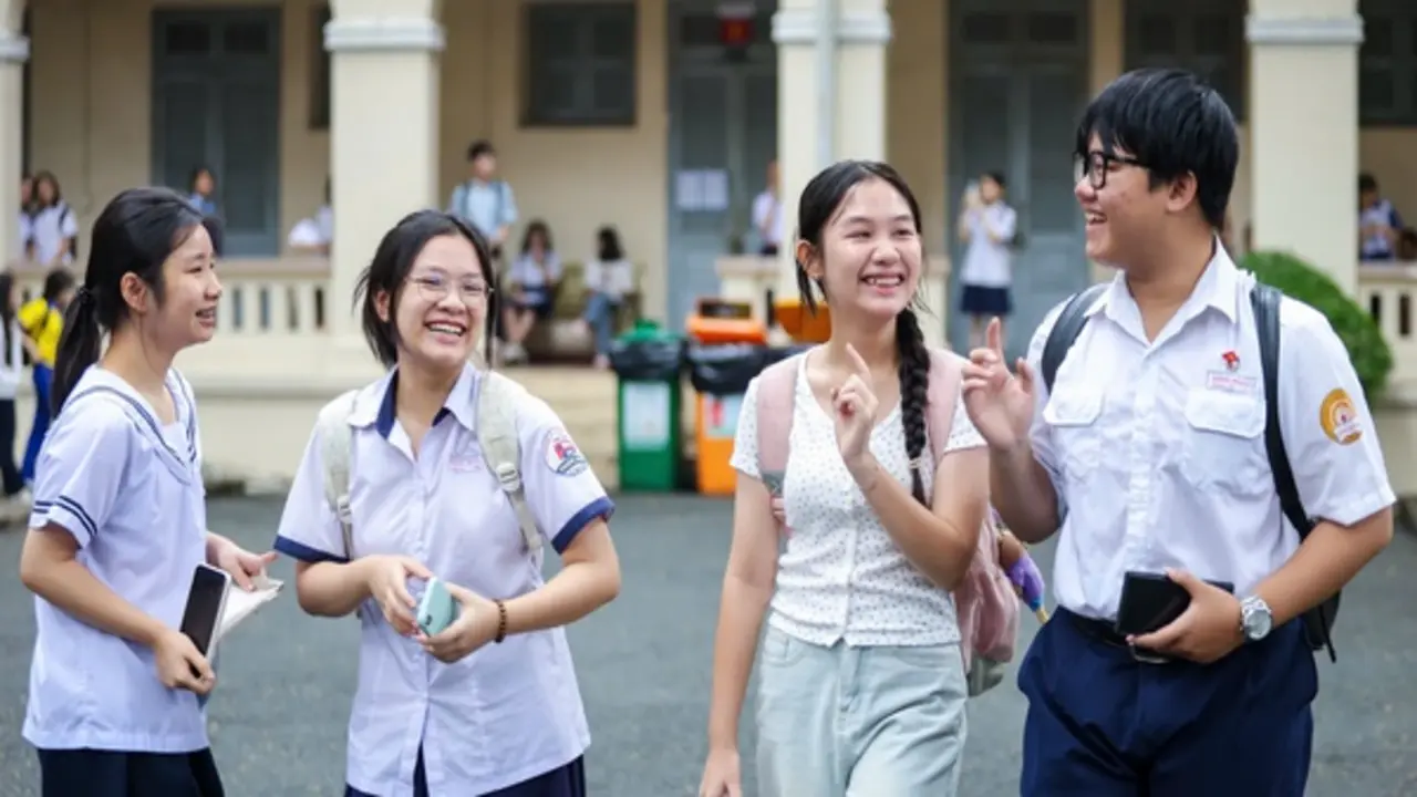 Sáng nay, khoảng 152.000 thí sinh thi lớp 10 ở TP.HCM làm thủ tục dự thi