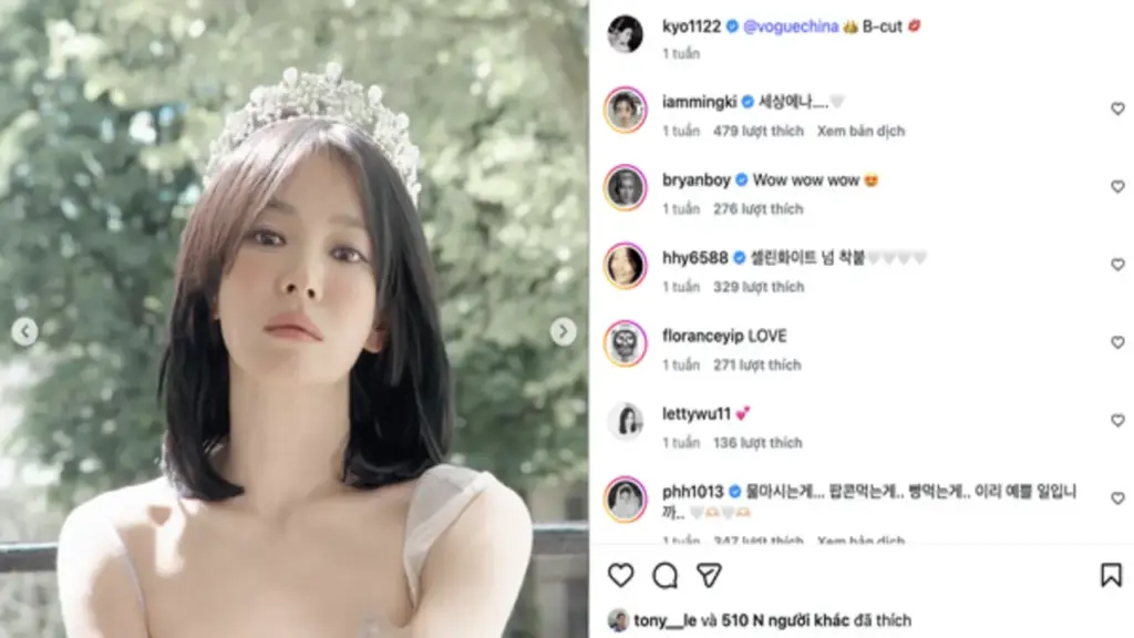 Song Hye Kyo và chiếc vương miện trăm năm gây sốt