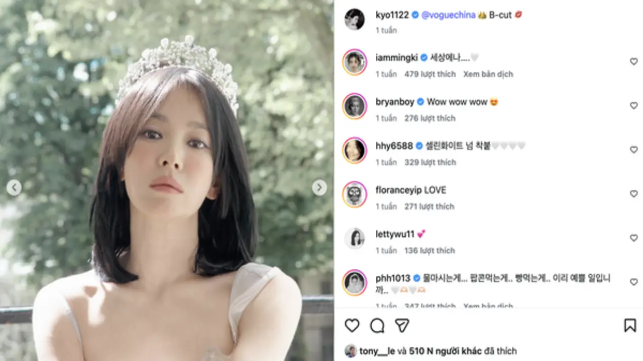 Song Hye Kyo và chiếc vương miện trăm năm gây sốt