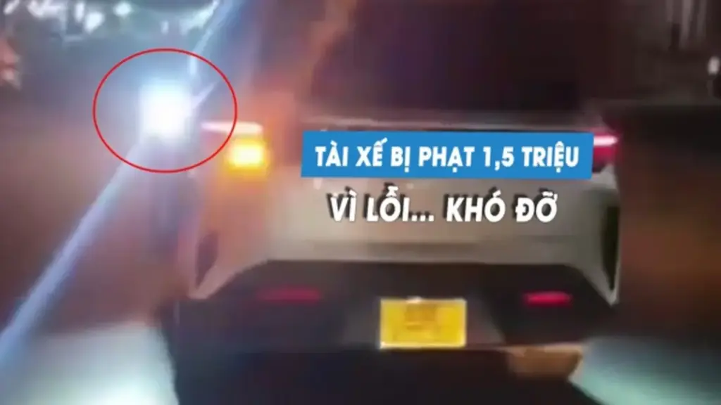 Tài xế ô tô bị phạt 1,5 triệu đồng vì lỗi… khó đỡ