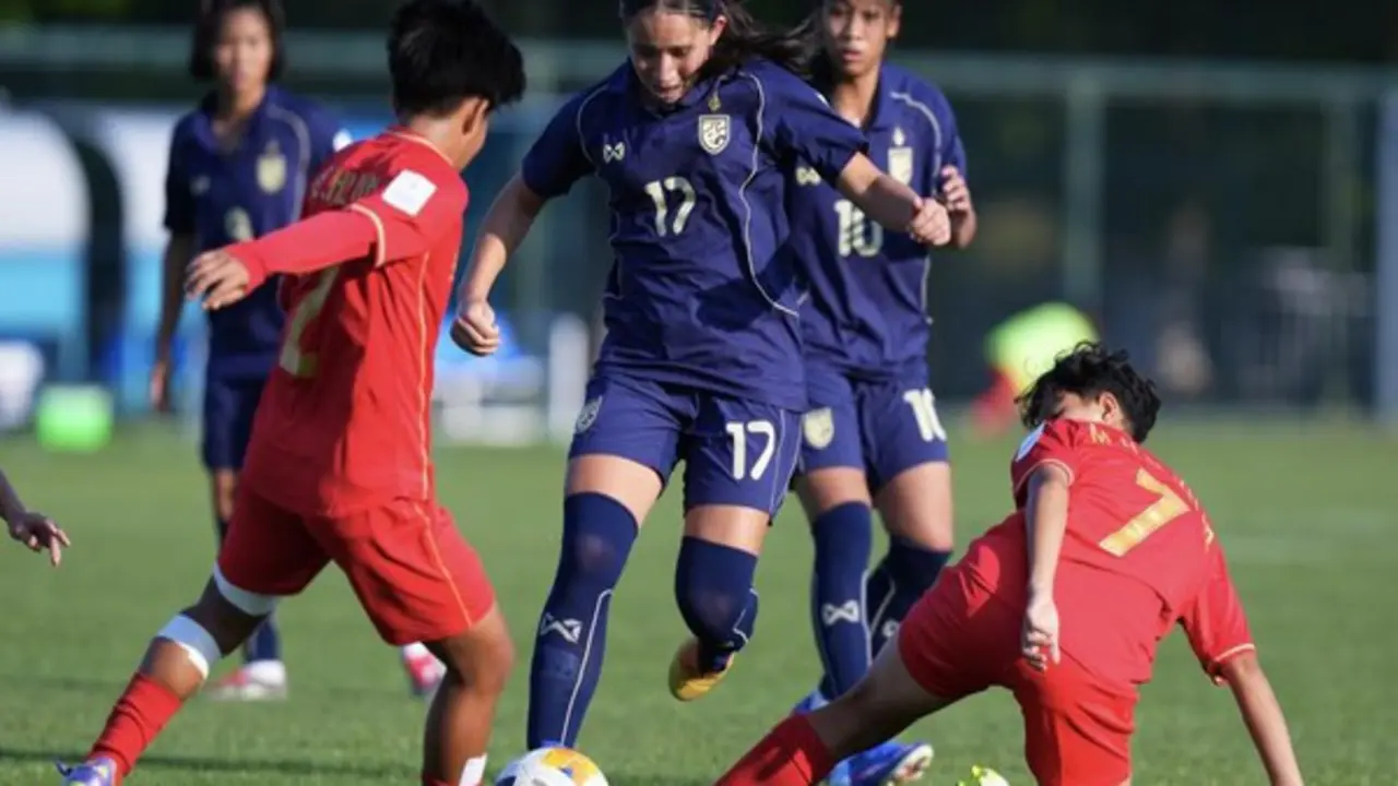 Thắng kịch tính U.17 Myanmar, Thái Lan tạm vượt Việt Nam lên đầu bảng VCK U.17 nữ châu Á