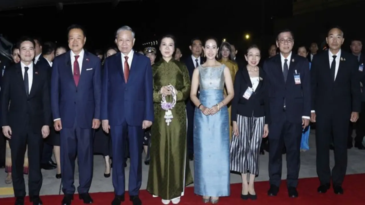 Thủ tướng Thái Lan tiễn Tổng Bí thư, Chủ tịch nước Tô Lâm tại sân bay