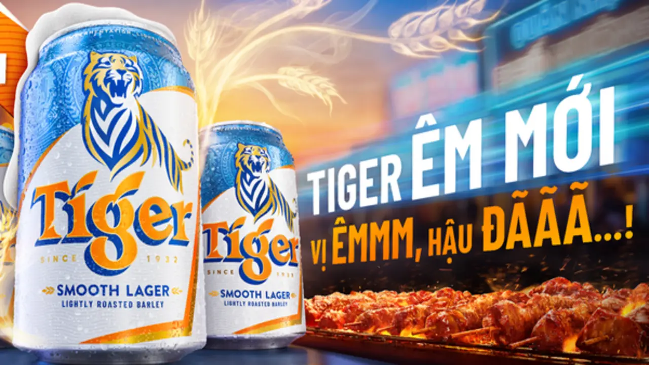 Tiger Beer ra mắt Tiger Êm mới - ‘Vị Êmmm, Hậu Đãaa…!’