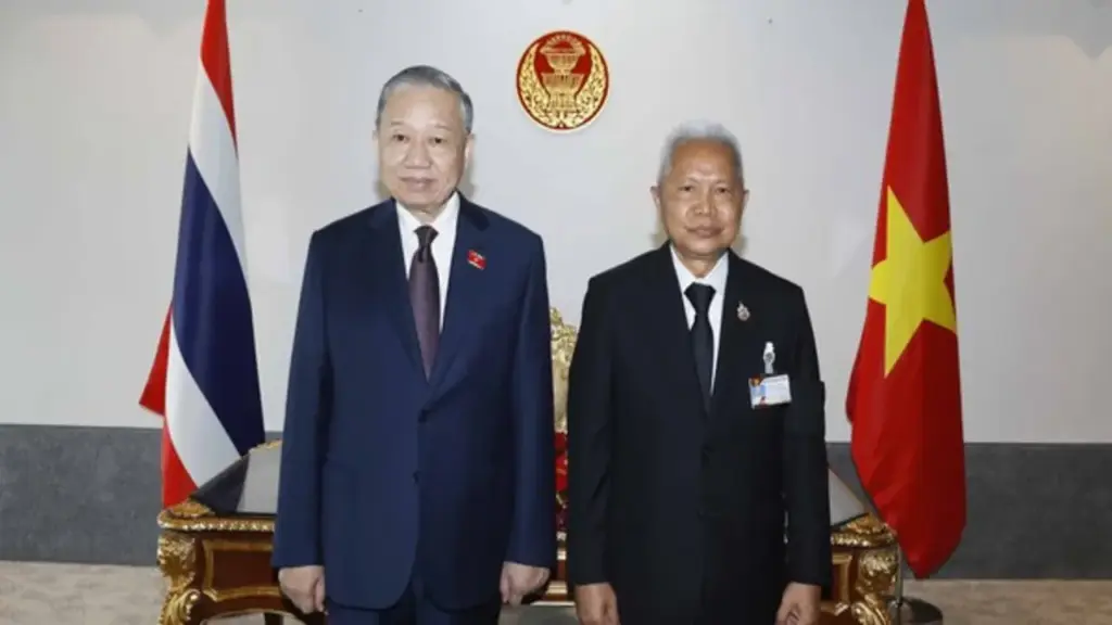 Tổng Bí thư, Chủ tịch nước Tô Lâm hội kiến Chủ tịch Quốc hội Thái Lan Sophon Saram