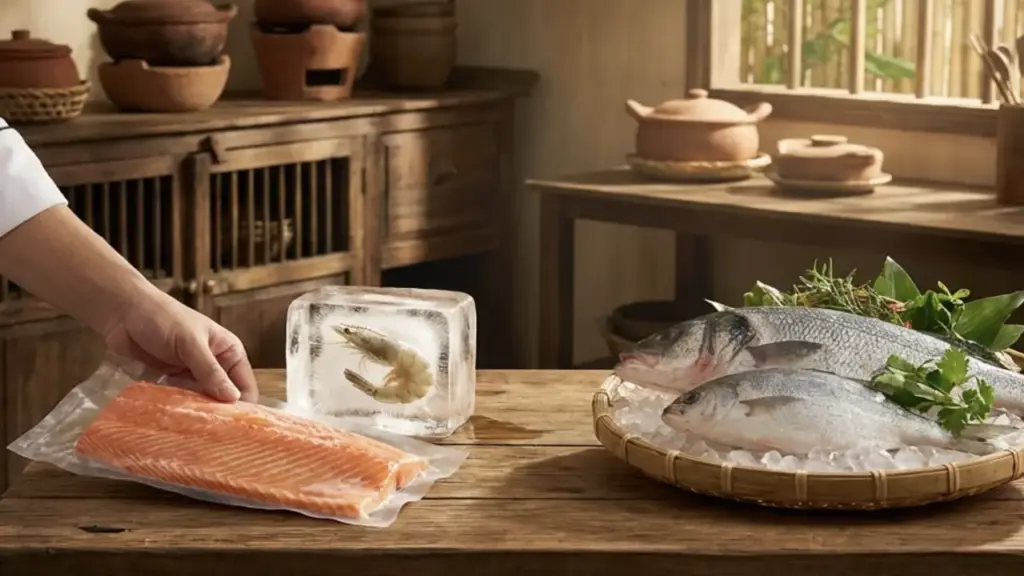Vì sao hải sản đông lạnh có thể ngon hơn đồ tươi?