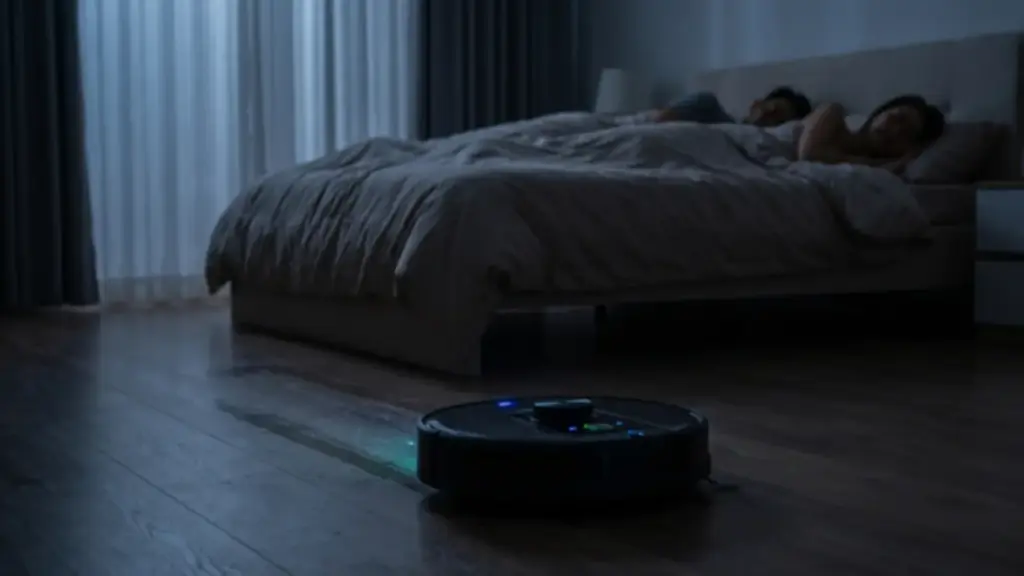 Vì sao nên để robot hút bụi hoạt động ban đêm?